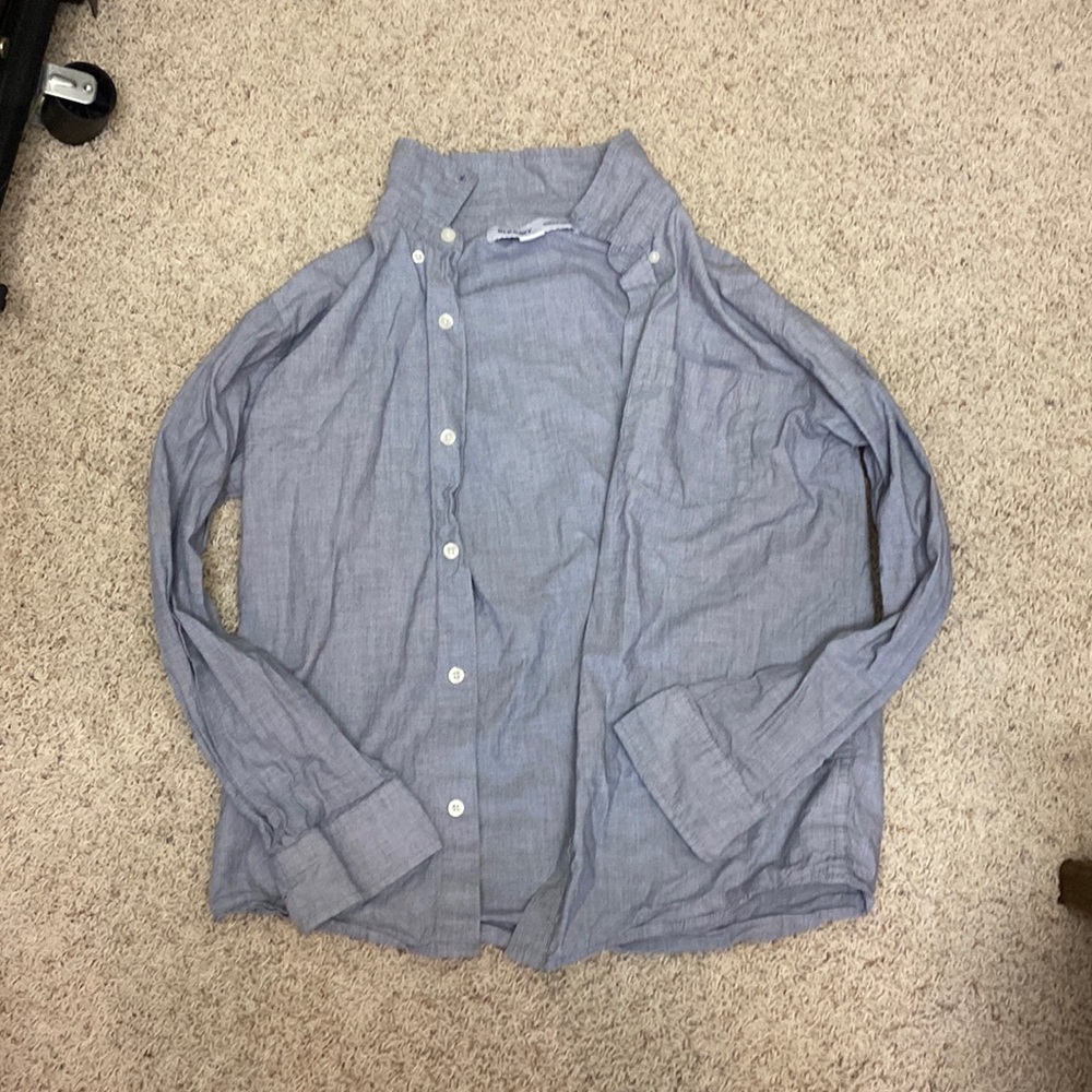 Old Navy Boys Blue Dress Shirt Size 14-16